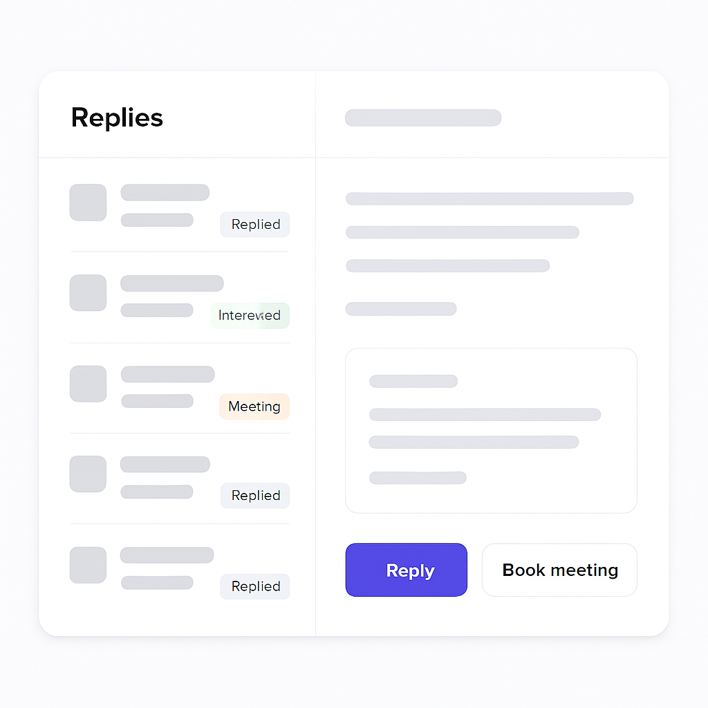 Outbound Copilot replies inbox tracking responses and interested prospects